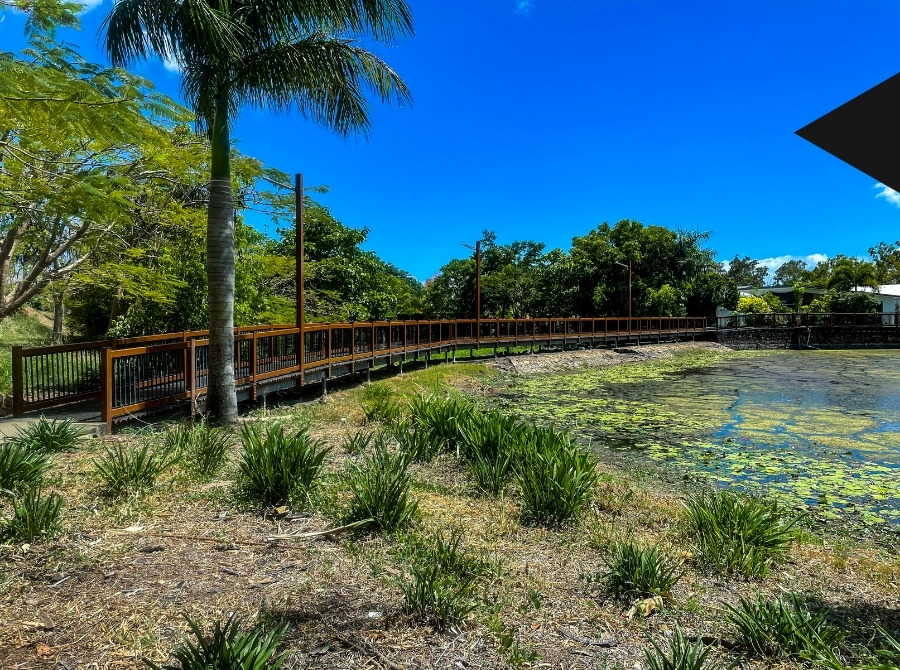 Image of a bridge in a park